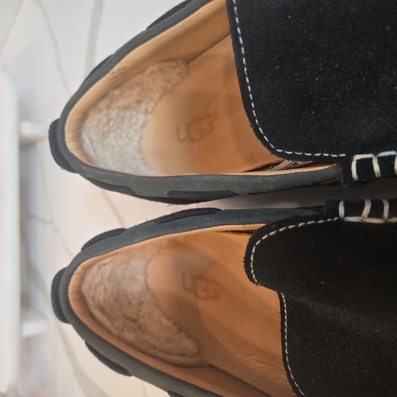 UGG Mens Bel-Air Venetian Black Suede Slip On Loafers Mens Size 10 - Picture 11 of 12